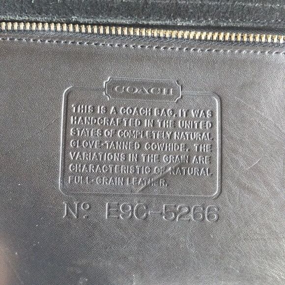 Vintage Coach Beekman Black Satchel/Briefcase -Rare Find - Picture 11 of 16